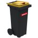Conteneur poubelle tri sélectif 120 litres 2 roues