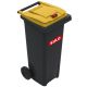Conteneur poubelle tri sélectif 140 litres 2 roues