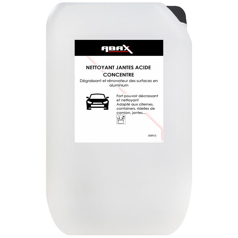 Nettoyant jantes professionnel acide 25L