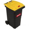 Conteneur poubelle tri sélectif 240 litres 2 roues emballage logo