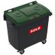 Conteneur poubelle tri sélectif 770 litres 4 roues