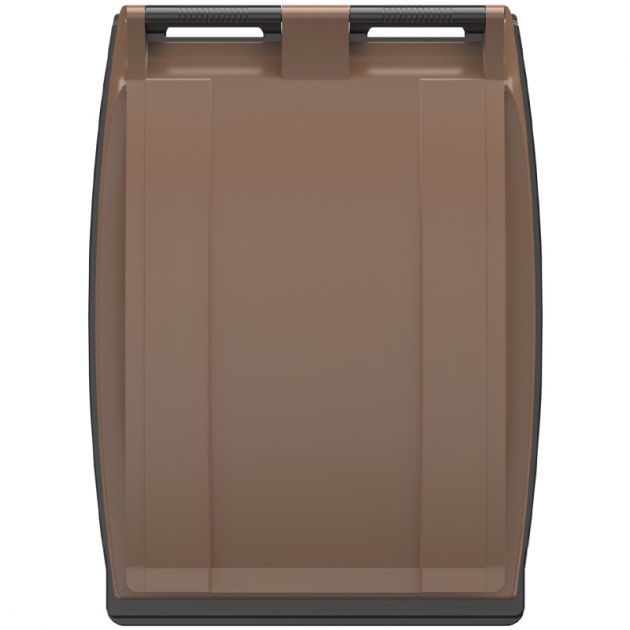 Couvercle conteneur poubelle Sulo 360L marron