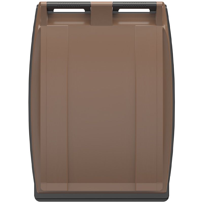 Couvercle conteneur poubelle Sulo 360L marron