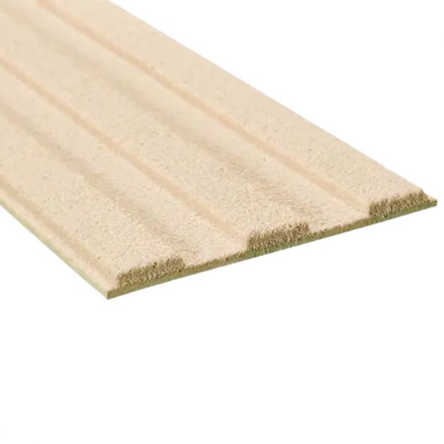 Bande de guidage extérieur adhésive en résine granuleuse 3 nervures beige