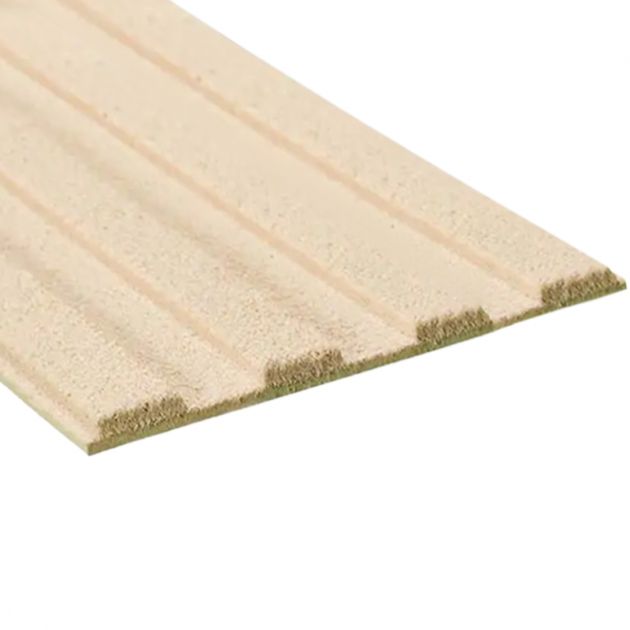 Bande de guidage extérieur adhésive en résine granuleuse 4 nervures beige