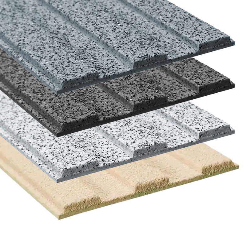 Bande de guidage extérieur à coller en résine granuleuse 3 nervures