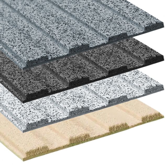 Bande de guidage extérieur à coller en résine granuleuse 4 nervures