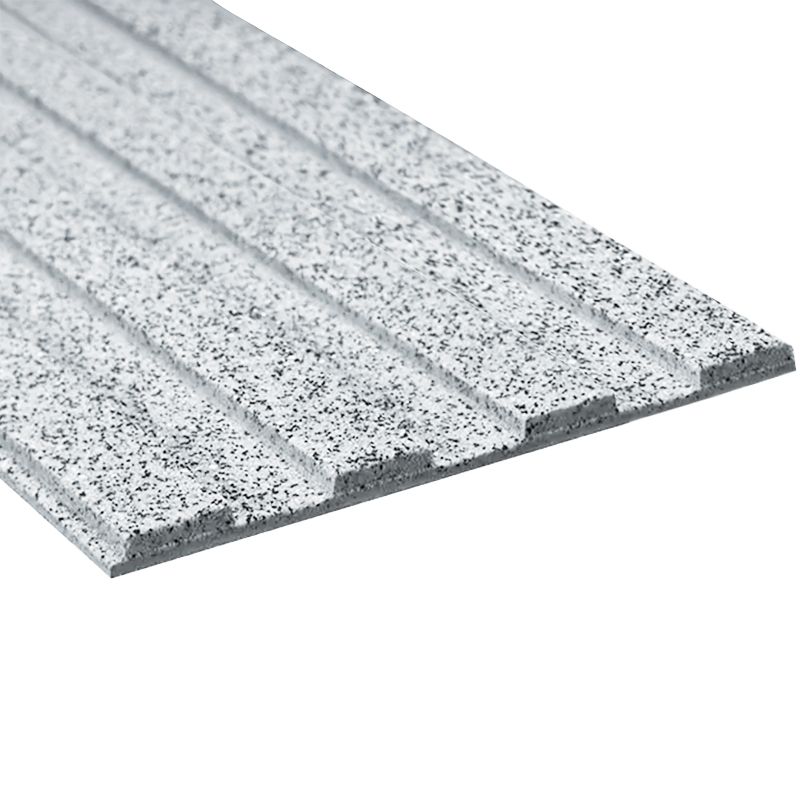 Bande de guidage extérieur à coller en résine granuleuse 4 nervures blanc