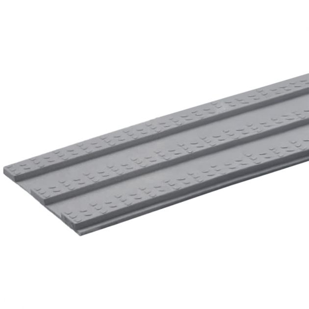 Bande de guidage extérieur à coller en résine 17 x 100 cm gris