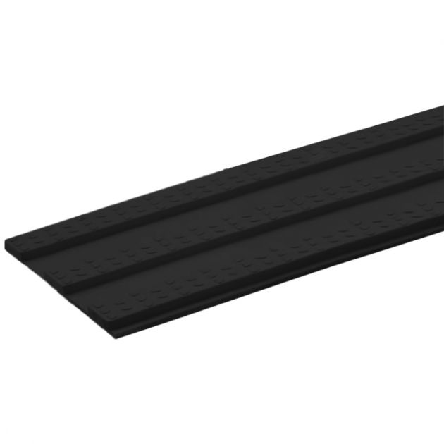 Bande de guidage extérieur à coller en résine 17 x 100 cm noir