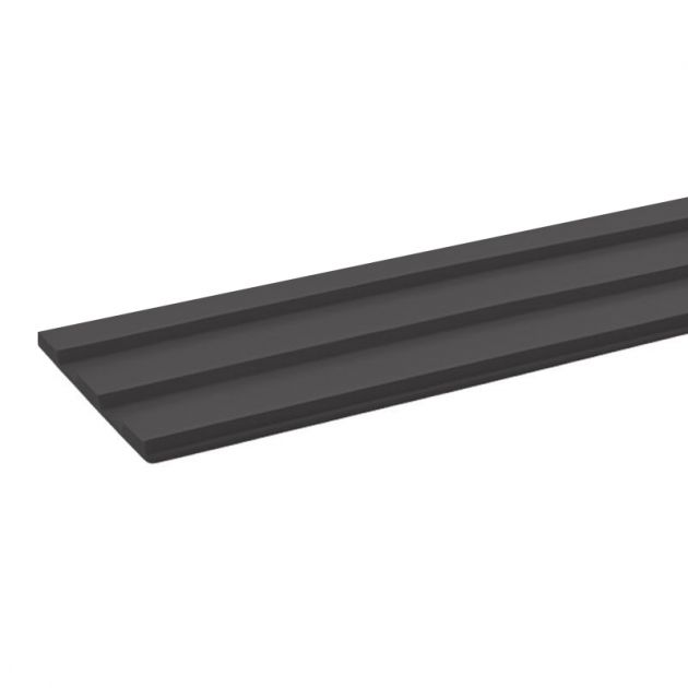 Bande de guidage intérieur adhésive en résine 17 x 100 cm gris anthracite