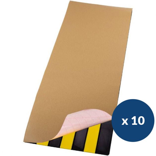 Adhésif double face pour bande de guidage 4 nervures x 10