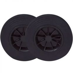 Roue conteneur poubelle 2 roues 200 mm x2