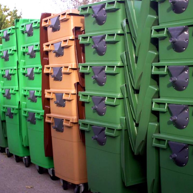 Tourillon plastique pour conteneur poubelle 660/770 L photo 2