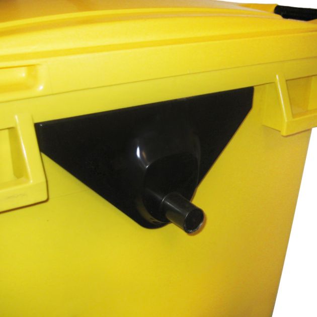 Tourillon plastique pour conteneur poubelle 1000 L photo