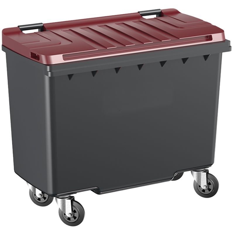 Conteneur poubelle 4 roues 500 litres SULO bordeaux