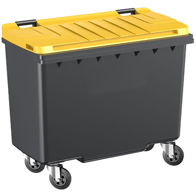 Conteneur poubelle 4 roues 500 litres SULO jaune