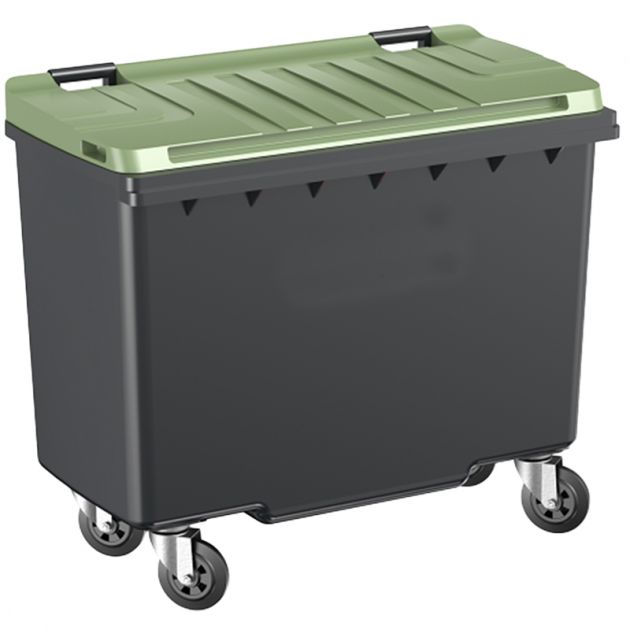 Conteneur poubelle 4 roues 500 litres SULO vert