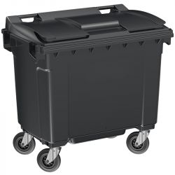 Conteneur poubelle 660 litres 4 roues SULO gris