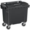 Conteneur poubelle 660 litres 4 roues SULO gris