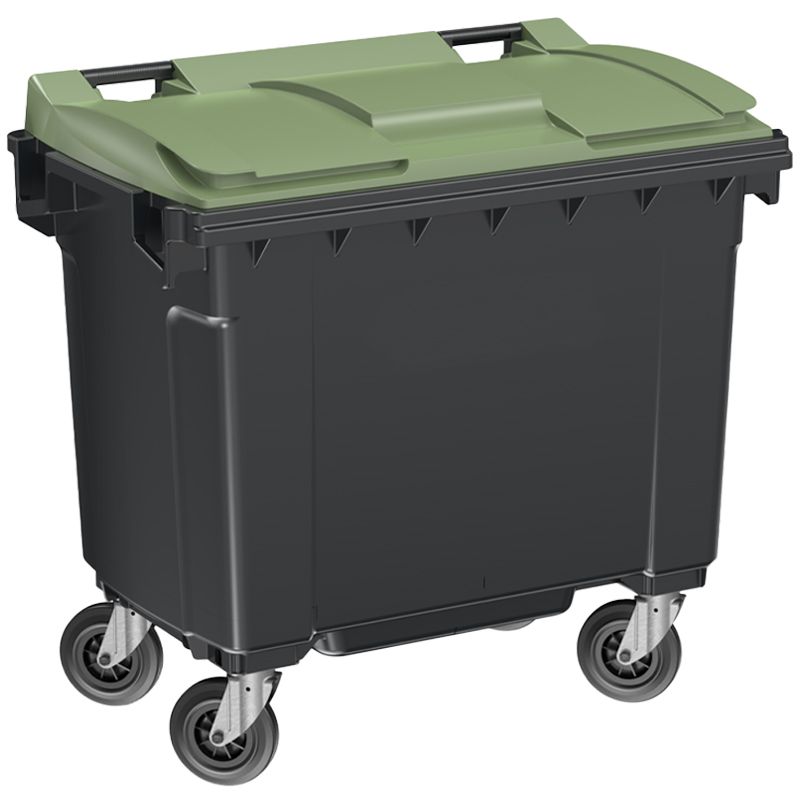 Conteneur poubelle 660 litres 4 roues SULO vert