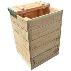 Composteur bois jardin 150 litres