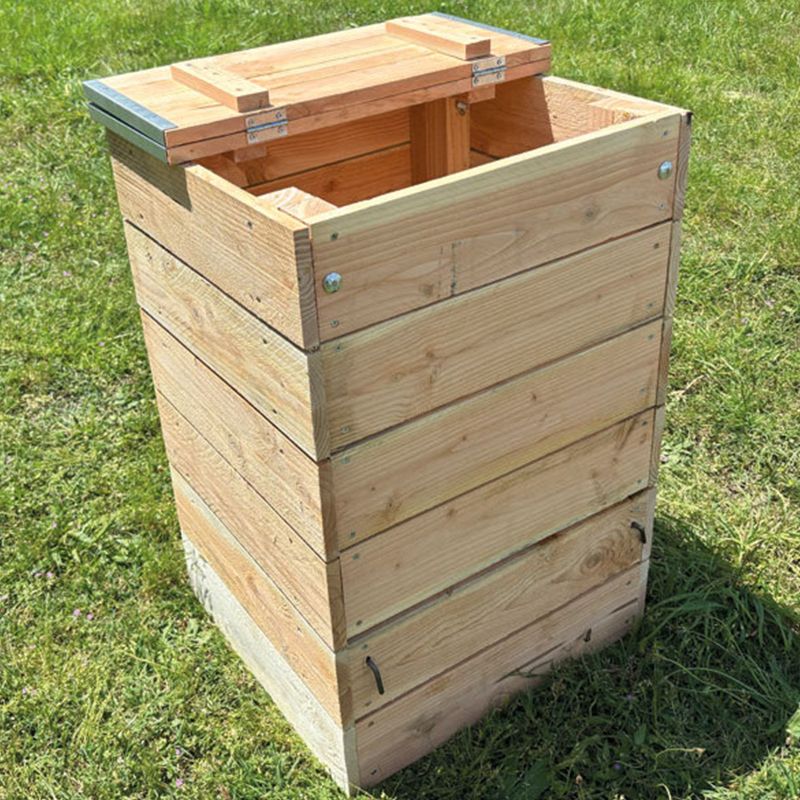 Composteur bois jardin 150 litres