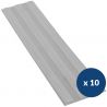 Bande de guidage extérieur à coller en polyuréthane lot de 10 gris