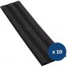 Bande de guidage extérieur à coller en polyuréthane lot de 10 noir