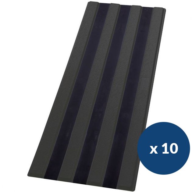 Bande de guidage extérieur à coller en polyuréthane lot de 10 noir