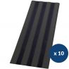 Bande de guidage extérieur à coller en polyuréthane lot de 10 noir