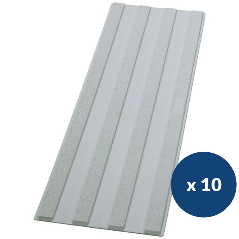 Bande de guidage extérieur à coller en polyuréthane lot de 10 gris