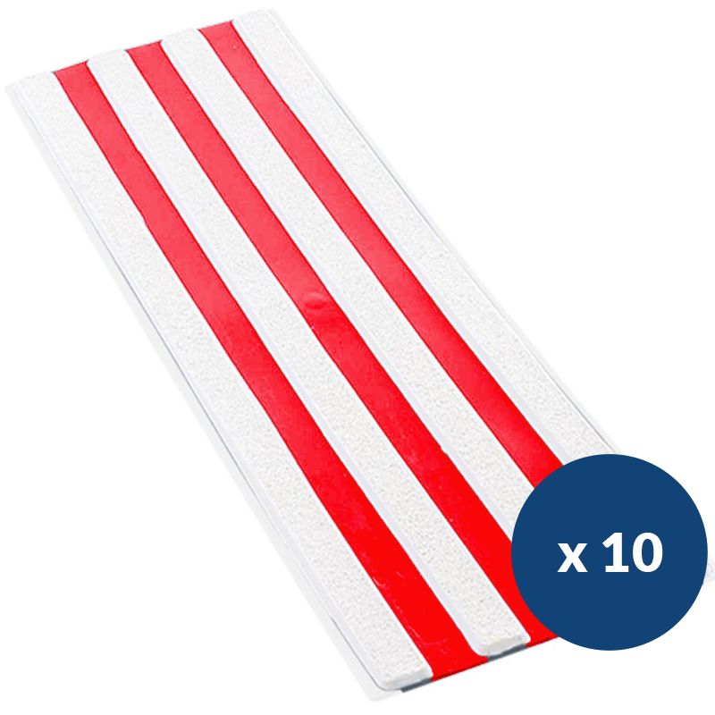 Bande de guidage extérieur à coller bicolore en polyuréthane x 10