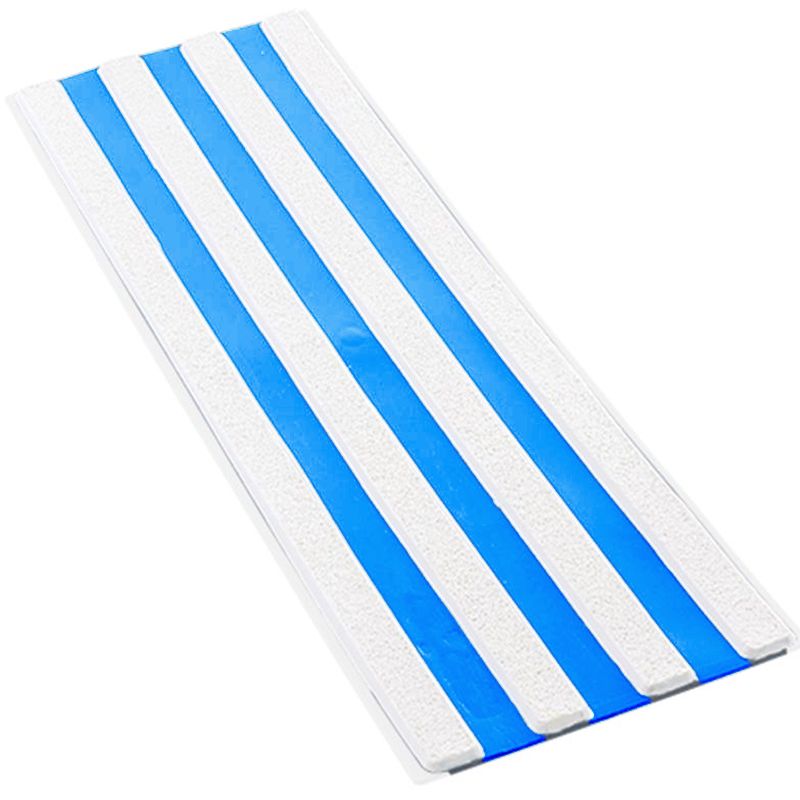 Bande de guidage extérieur à coller bicolore en polyuréthane x 10 blanc bleu