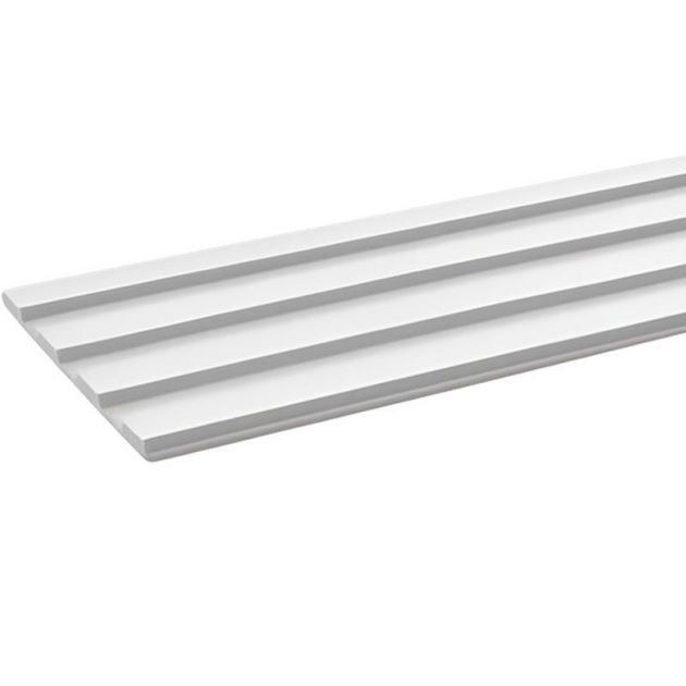 Bande de guidage intérieur adhésive en résine 22 x 100 cm blanc