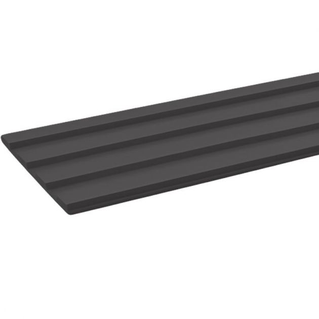 Bande de guidage intérieur adhésive en résine 22 x 100 cm gris anthracite