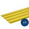 Bande de guidage extérieur adhésive en résine 22 x 100 cm lot de 5 jaune