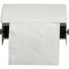 Distributeur de papier toilette mural 1 rouleau en acier blanc