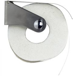Distributeur de papier toilette mural 1 rouleau en acier inox