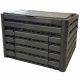 Composteur jardin plastique recyclé effet bois 400 litres