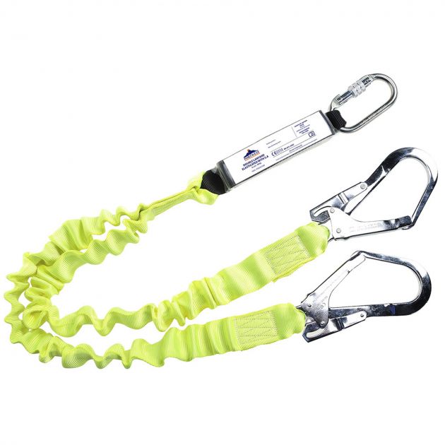 Longe élastique double avec absorbeur d'énergie