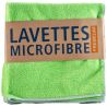 Lavettes tissées microfibre 40x40 cm Premium Delcourt - vert