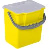 Seau avec couvercle 6 L pour chariot de ménage pré-imprégnation jaune Seau avec couvercle 6 L pour chariot de ménage pré-imprégnation jaune