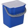Seau avec couvercle 6 L pour chariot de ménage pré-imprégnation bleu Seau avec couvercle 6 L pour chariot de ménage pré-imprégnation bleu
