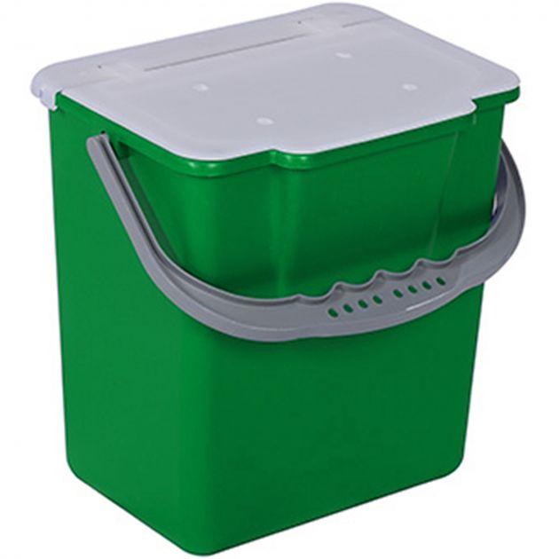 Seau avec couvercle 6 L pour chariot de ménage pré-imprégnation vert Seau avec couvercle 6 L pour chariot de ménage pré-imprégnation vert