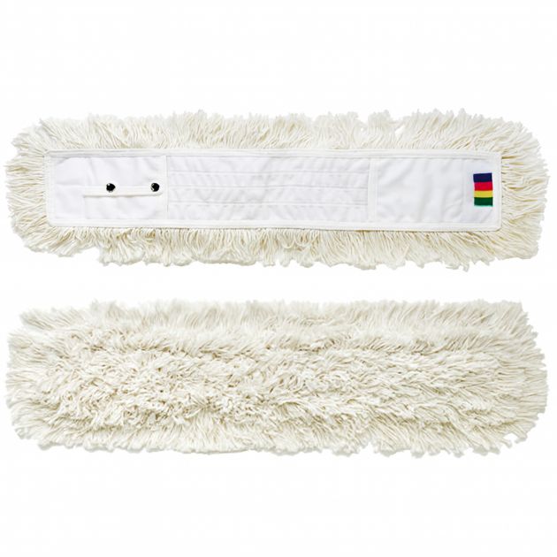 Frange coton à poche pour balai ciseau Frange coton à poche pour balai ciseau