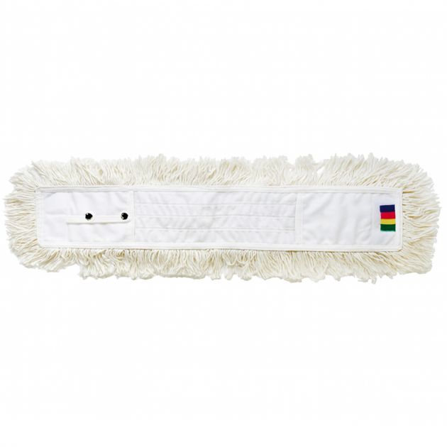 Frange coton à poche pour balai ciseaux 1 m x 2 dos Frange coton à poche pour balai ciseaux 1 m x 2 dos