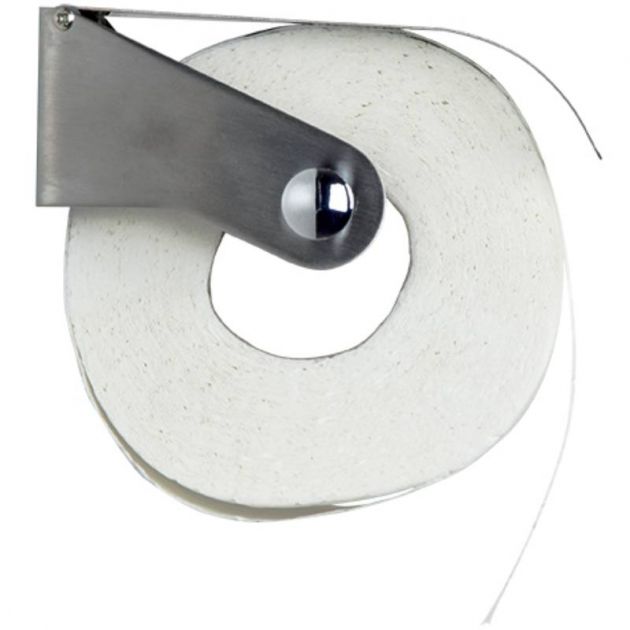 Distributeur de papier toilette mural 1 rouleau acier