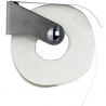 Distributeur de papier toilette mural 1 rouleau acier
