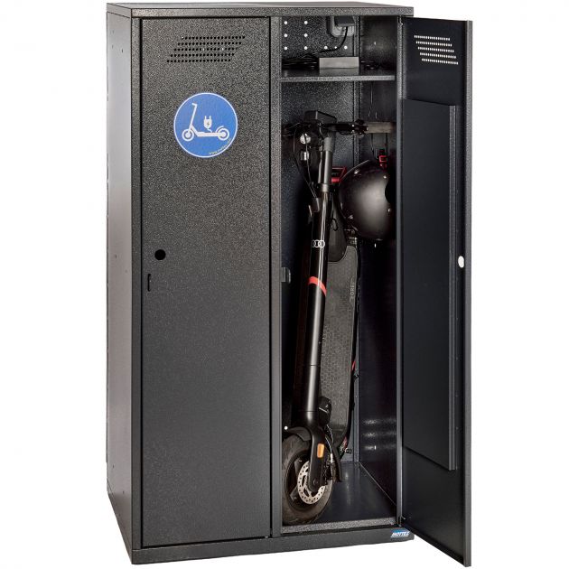 Casier pour trottinette électrique avec recharge